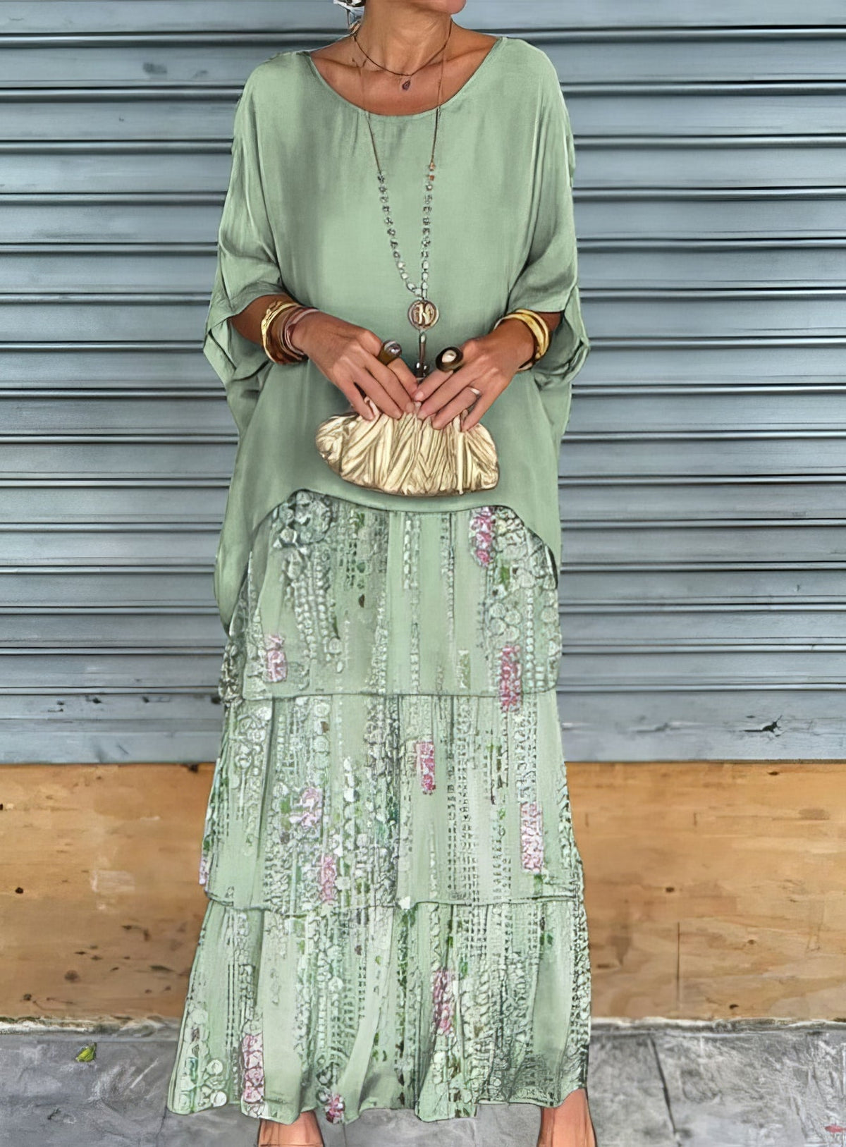 Caroline | Elegantes Maxi-Kleid Bequem für Alle Anlässe