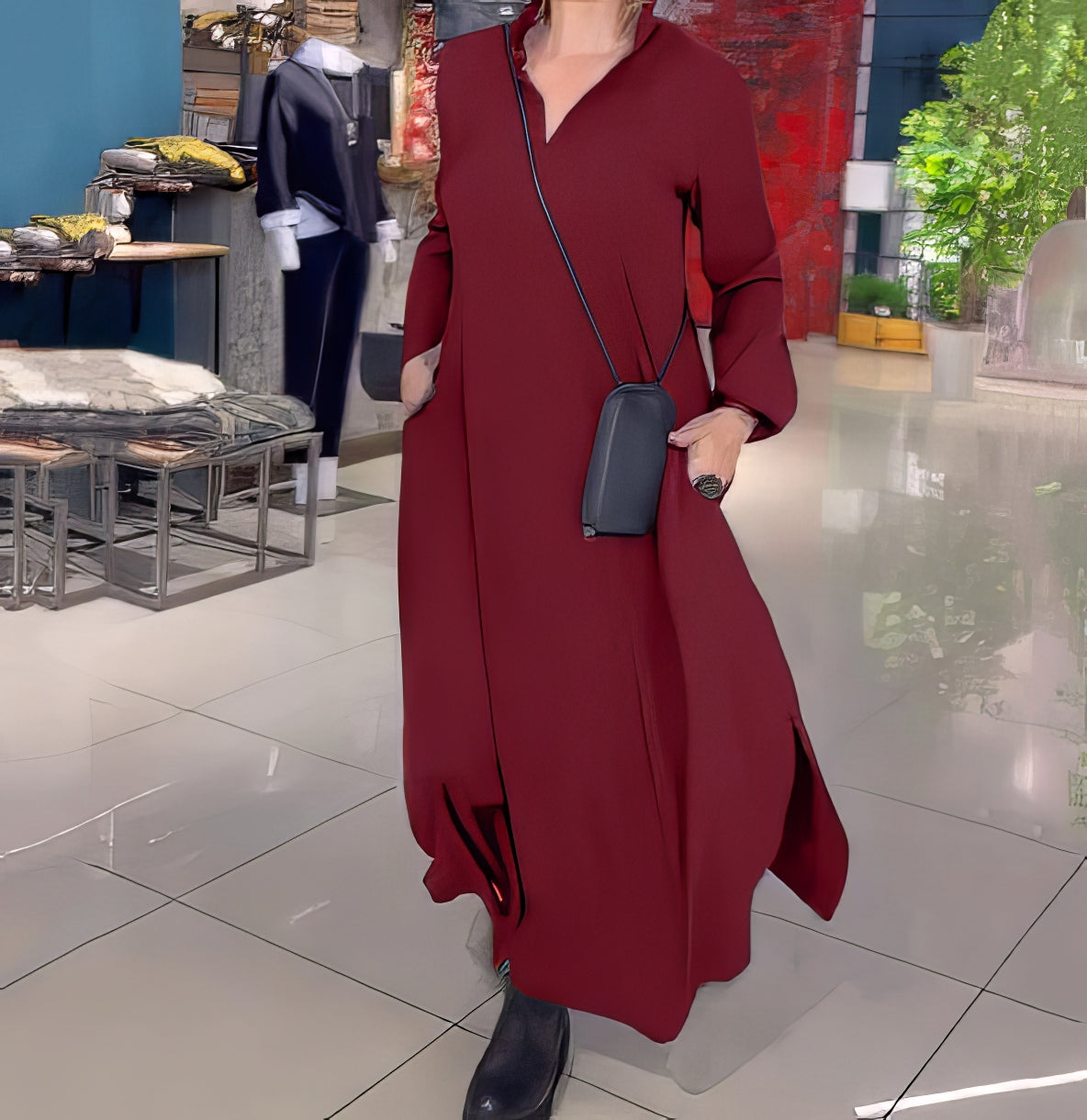 CLAUDIA | Elegantes und Modisches Langes Elastisches Kleid