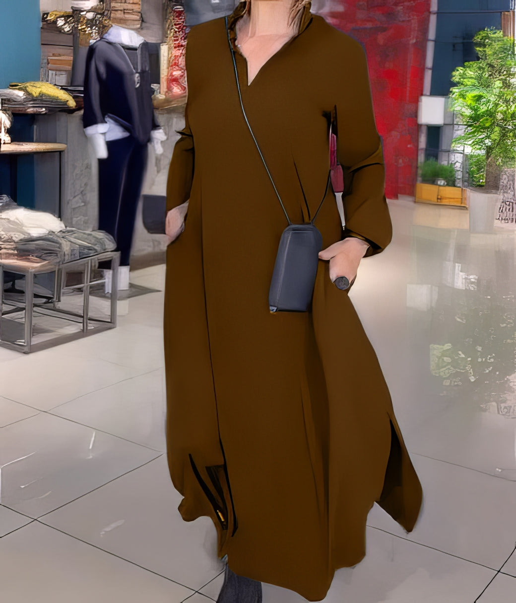 CLAUDIA | Elegantes und Modisches Langes Elastisches Kleid